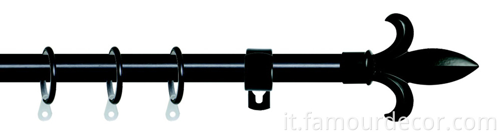 Sword-shaped head aluminum alloy curtain rod